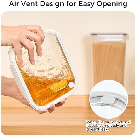 Vtopmart 5 Pack Glass Food Storage Containers with Glass Lids & Air Vent - Image 6