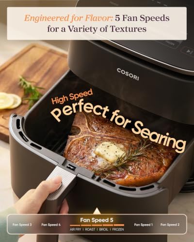 Cosori TurboBlaze Air Fryer, 9-in-1, 6 Qt, PFAS-Free Ceramic Coating - Image 4