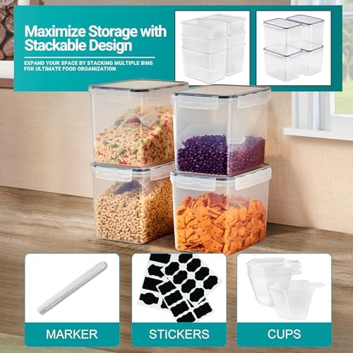 Sorbus Air Tight Pantry Storage Containers, with Lids (6 Pack) - Image 6