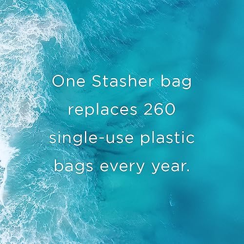 Stasher Silicone Reusable Storage Bag, Stand-Up Mega Bag, Reusable Freezer Bags,Microwave,Dishwasher,Oven Safe,Sous Vide,Premium Lunch Container,Eco Friendly,Food Storage Bags,104 oz,Clear (Pack of 2) - Image 7