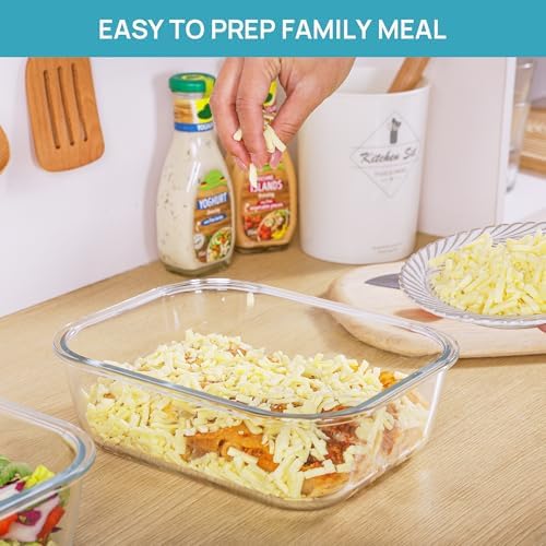 Vtopmart 1Pack 2260ml/76.4oz Extra Large Glass Storage Container with Lid - Image 5