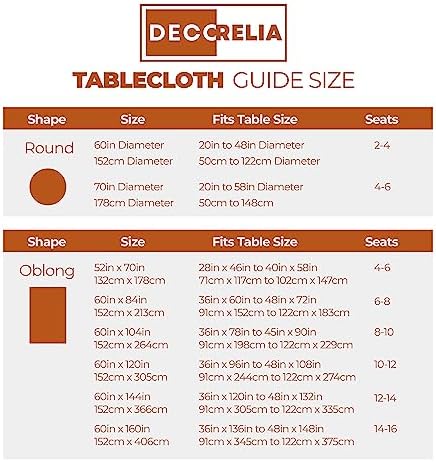 Decorelia Fall Round Tablecloth 60 Inch for Indoor/Outdoor, Burnt Orange - Image 6