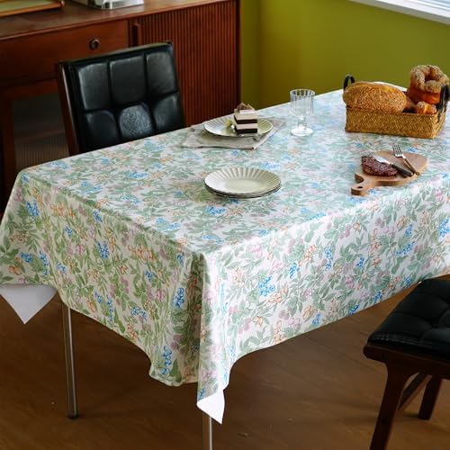 Rectangle Table Cloth,100% Waterproof Tablecloth Oil Proof Spill Proof Vinyl Table Cloth, Wipe Clean Plastic Table Cover for Dining, Camping, Indoor and Outdoor 54" x 84",Mulberry - Image 7