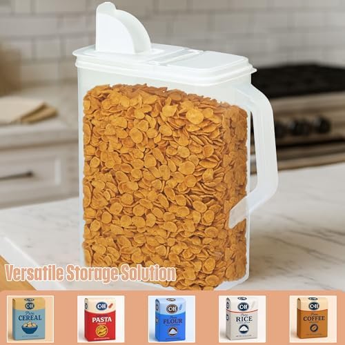 Buddeez Bulk Food Storage Container 8 Quart All Purpose Clear (White Lid) - Image 4