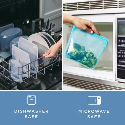 Stasher Premium Reusable Silicone Food Storage Bag, Go Bag, Clear, 18 oz - Image 5