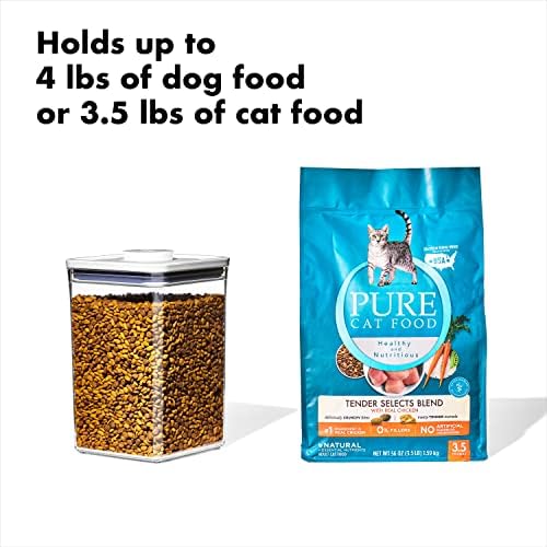 OXO Good Grips Pet POP Container, 4.4 qt/4.2 L with Scoop - Image 3