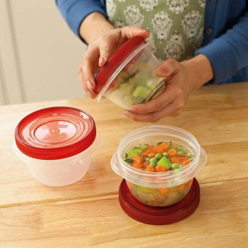 Rubbermaid TakeAlongs Twist & Seal, Twist Top Food Storage Containers, 2 Cup, 3 Pack - Image 4