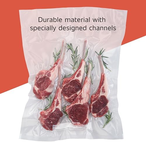 FoodSaver Custom Fit Vacuum Sealer Rolls, Airtight Food Storage and Sous Vide_Rolls, BPA-Free, 11in x 16ft Heat-Seal Rolls (Pack of 18) - Image 4