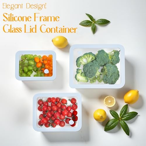 Urban Green Glass Food Container Set with Silicone Glass Lid, 3 Pack, Airtight, LeakProof, 100% Plastic Free, Meal Prep Food Storage Containers - Image 7