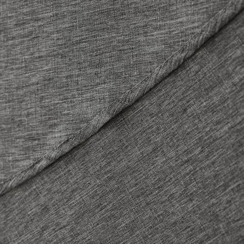 Decorelia Waterproof Round Tablecloth for Round Dining Table, Decorative Rustic Soft Wipeable Table Cloths Cover Indoor Outdoor Use for Holiday,Wedding, Kitchen (70 Inch,Round (4-6 Seats),Dark Grey) - Image 3