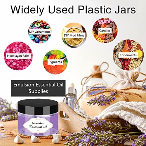 PeacePeo Plastic Jars with Lids 4 OZ, 72 Pack Clear Slime Containers - Image 4