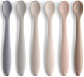 Silicone Baby Feeding Spoons, First Stage Baby Infant Spoons, Soft-Tip Easy on by NETANY