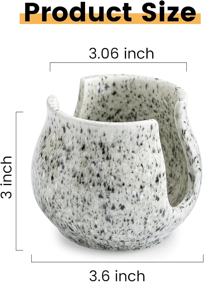 Zoeeker Sponge Holder for Kitchen Sink, Ceramic Dish Sponge Dish Rack Scrubby - Image 5