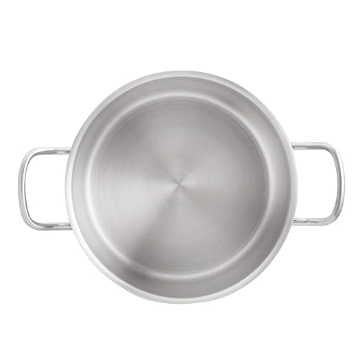 Amazon Basics 12 Quarts Stainless Steel Aluminum-Clad Stock Pot - Image 4