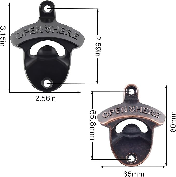24 PCS Bulk Beer Bottle Opener Wall Mount Rustproof - Image 5