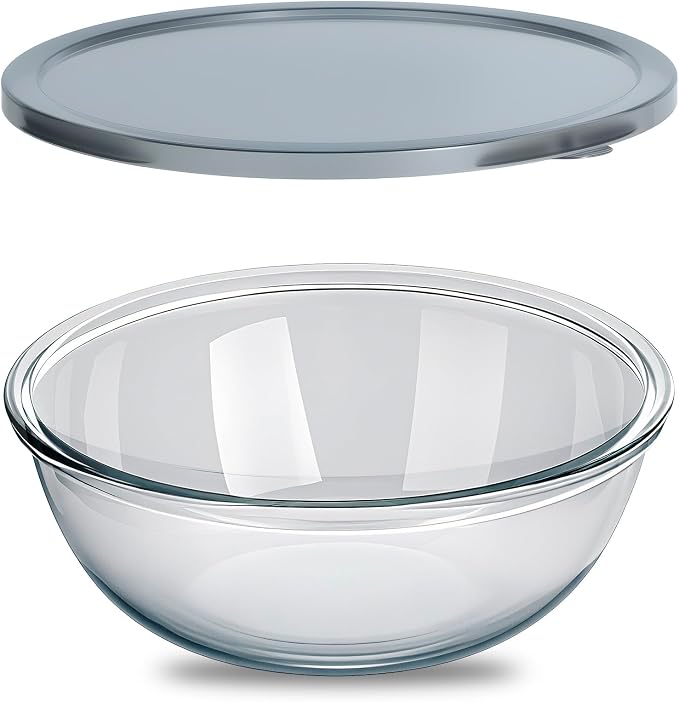 OZY 6.3 Quart Large Glass Mixing Bowl by Unknown