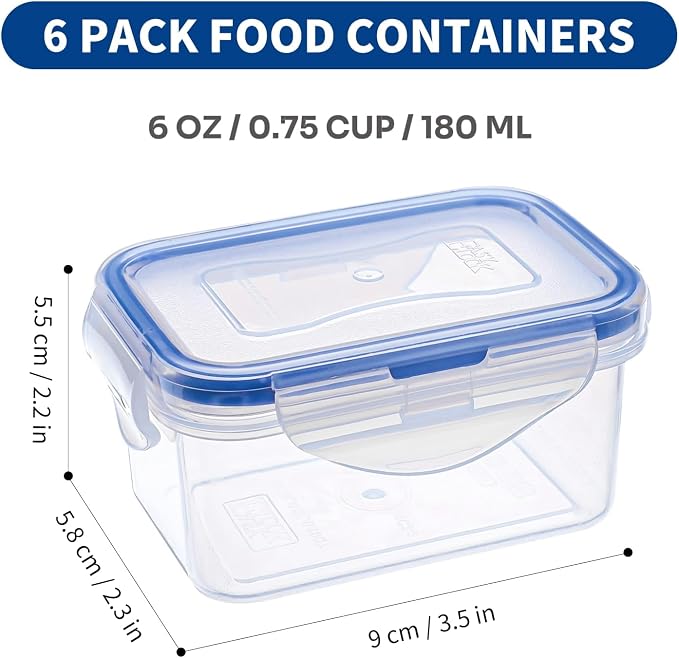 KIGI Multi-Pack Small Plastic Food Storage Containers Set, BPA-Free Plastic - Image 2