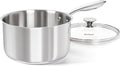 MICHELANGELO Tri-ply Stainless Steel 4 Qt Saucepan by Michelangelo