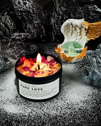 Crystal Candle, Healing Energy Protection Gift, Mindful Intentions, Best Friend, Mother's Birthday Gift.(Pure Love) - Image 3
