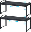 X-cosrack 25.5 Inches 2 Pack Expandable Cabinet Shelves, Stackable Shelf by X-cosrack
