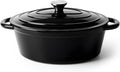 Oval Dutch Oven for Bread Baking, 4.5 Quart Non Stick Enameled Cast Iron Dutch by Kerilyn