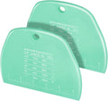 Teenitor 2 Pieces Dough Scraper, Plastic Dough Cutter, Bread Scraper by PERFECTYOURBEAUTY