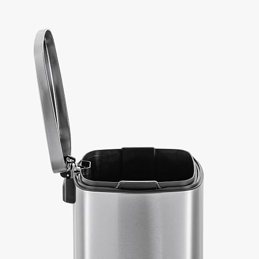 QUALIAZERO 50L / 13 Gallon Stainless Steel Step-On Kitchen Trash Can Soft-Close - Image 6