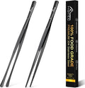 HOTEC Kitchen Tweezers Tongs Stainless Steel Professional Chef Tweezers by Hotec