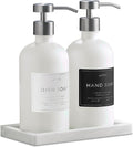 Glass Soap Dispenser Set of 2 by Unknown