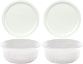 CorningWare FS16 16oz Round French White Casserole Dish w/F-16 French White by CorningWare