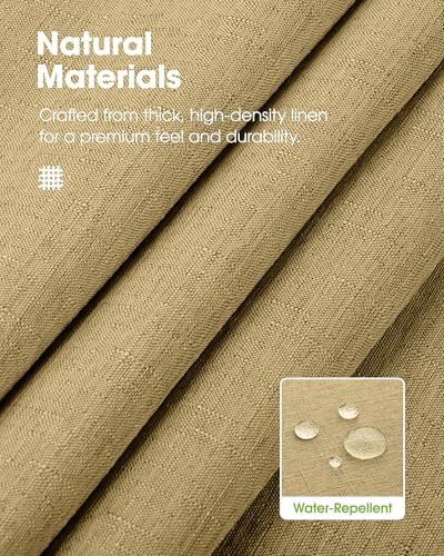Pureegg Rectangle Linen Tablecloth Waterproof & Stain Resistant, Wrinkle-Free Table Cloth Adds Elegance and Protection, Ideal for Dining, Party, Wedding and Outdoor, 52 x 70 Inch, Coffee - Image 3