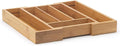 HIC Kitchen Expandable 6-Slot Silverware Cutlery Utensil Storage Tray, Natural by HIC