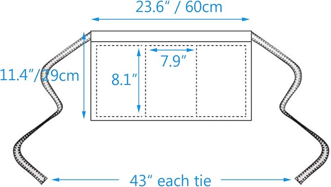 BOHARERS Waist Apron with 3 Pockets 12 Pack - Image 5