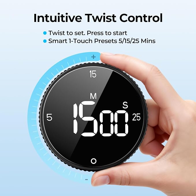 Rechargeable Magnetic Kitchen Timer - Image 4