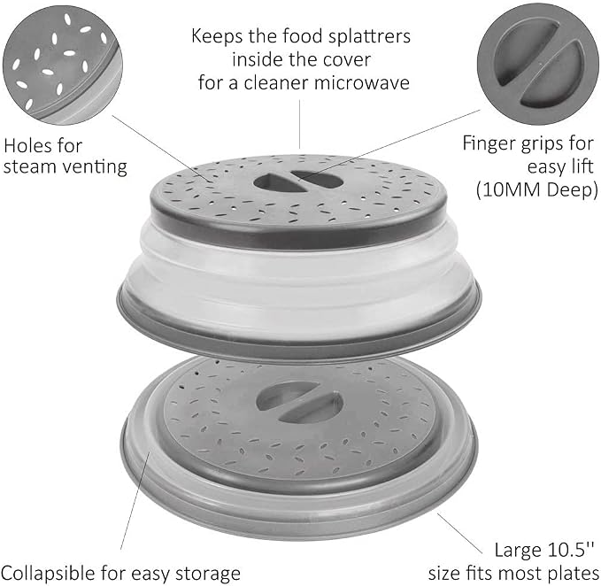 Microwave Splatter Cover Collapsible Microwave Cover - Image 6