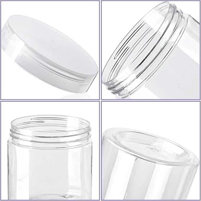 20 Pack 4oz Clear Plastic Jars - Image 3