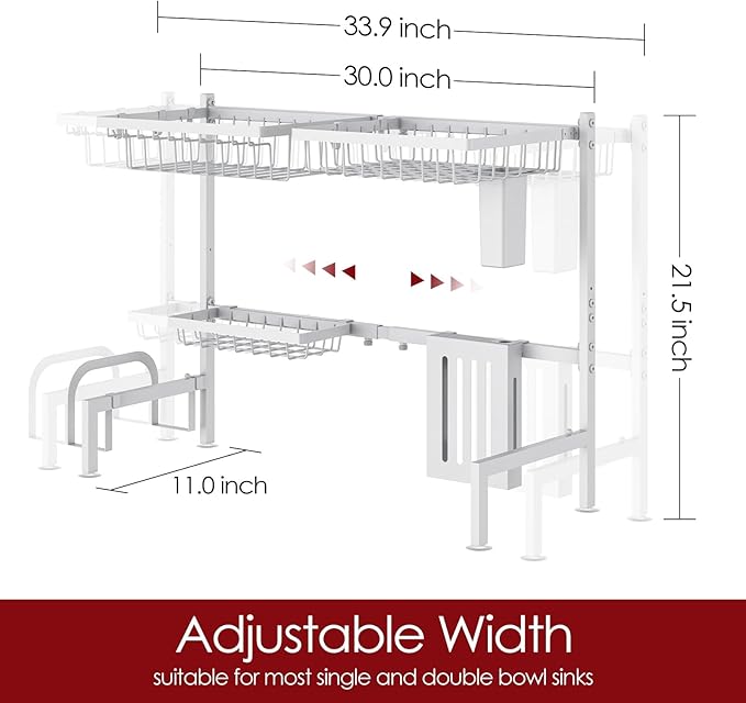Sakugi Over The Sink Dish Drying Rack - Image 3