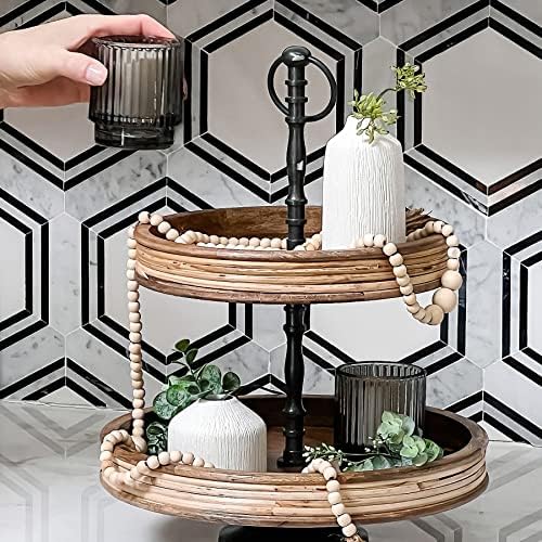 Kate Aspen Ribbed Glass Candle Holder Set - 6 Smoke Gray Tealight Holders for Home, Kitchen, Room or Living Room Decor - Vintage Tea Light Votive Accent for Table or Shelf Styling (Pack of 6) - Image 2