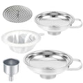 Stainless Steel Food Canning Funnels by Unknown