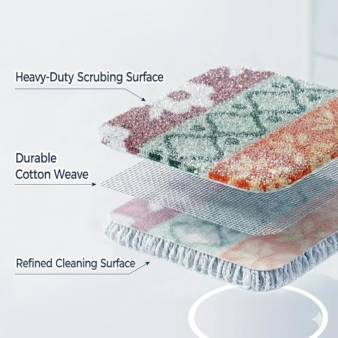 Amarelle GEN II Dish Washing Scrubbers, Made in Green Kitchen Scrubbers - Image 4