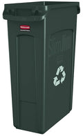 Rubbermaid Commercial Products Slim Jim Plastic Rectangular Recycling/Compost by RubbermaidCommercialProducts