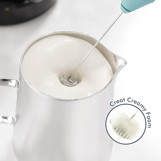 Powerful Milk Frother Handheld Foam Maker, Mini Whisk Drink Mixer - Image 2