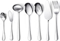 Patelai Serving Utensils Set Include Stainless Steel Large Spoons Slotted by Patelai