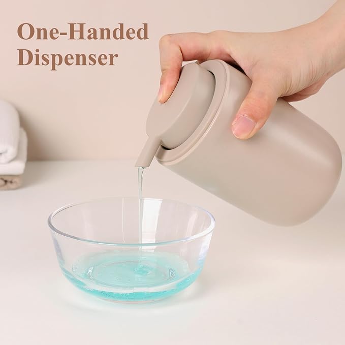 BosilunLife Khaki Soap Dispenser Set - Image 4