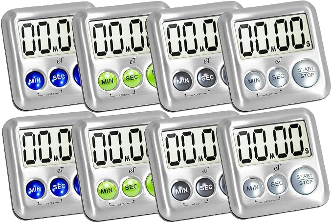 Elegant Digital Kitchen Timer Stainless Steel by eTradewinds