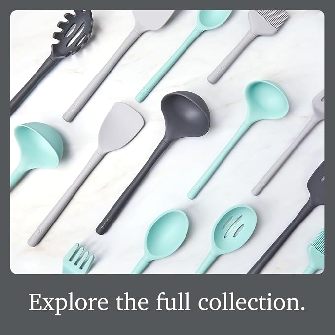Tovolo Pasta Claw Spaghetti Spoon Scoop Aqua Seafoam Green Silicone Pasta Spoon - Image 6