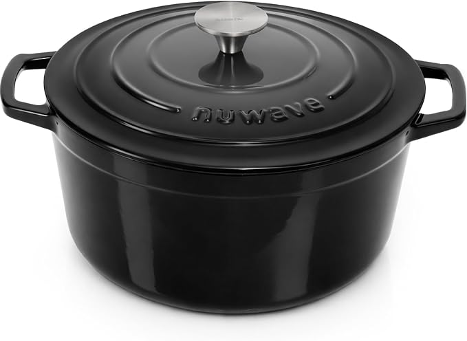 Nuwave 6QT Healthy Enameled Cast Iron Dutch Oven Pot by NuWave