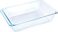 Deep Clear Glass Baking Dish, Rectangular Tempered Glass Baking Pan, The by HUSANMP