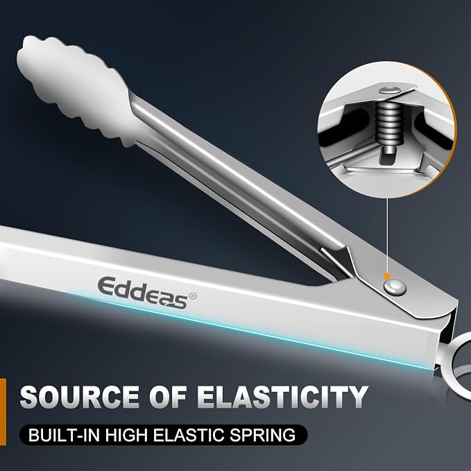 Eddeas 2PCS 12inch Kitchen Tongs - Image 4