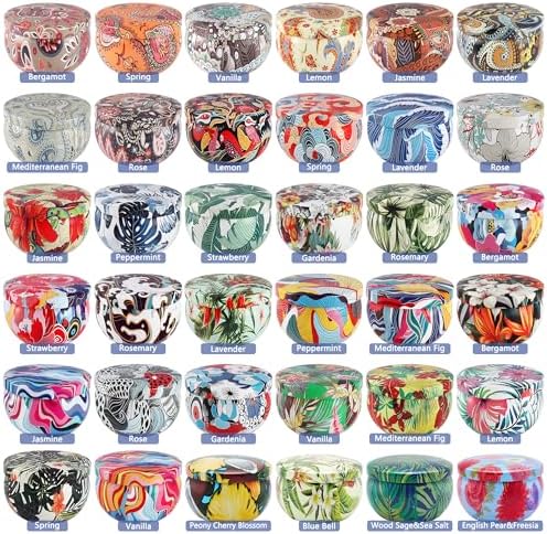 WPONSZU Set 36Pack Scented Candles,Candvent Calendar 2025,Gifts Soy Wax Travel Tin Jar Candles for Home 2.5 OZ jar Candles for Mom for Christmas, Birthday, Thanksgiving, Mother's Day - Image 2